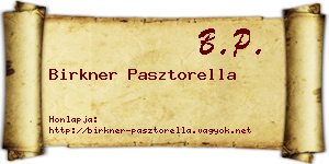 Birkner Pasztorella névjegykártya